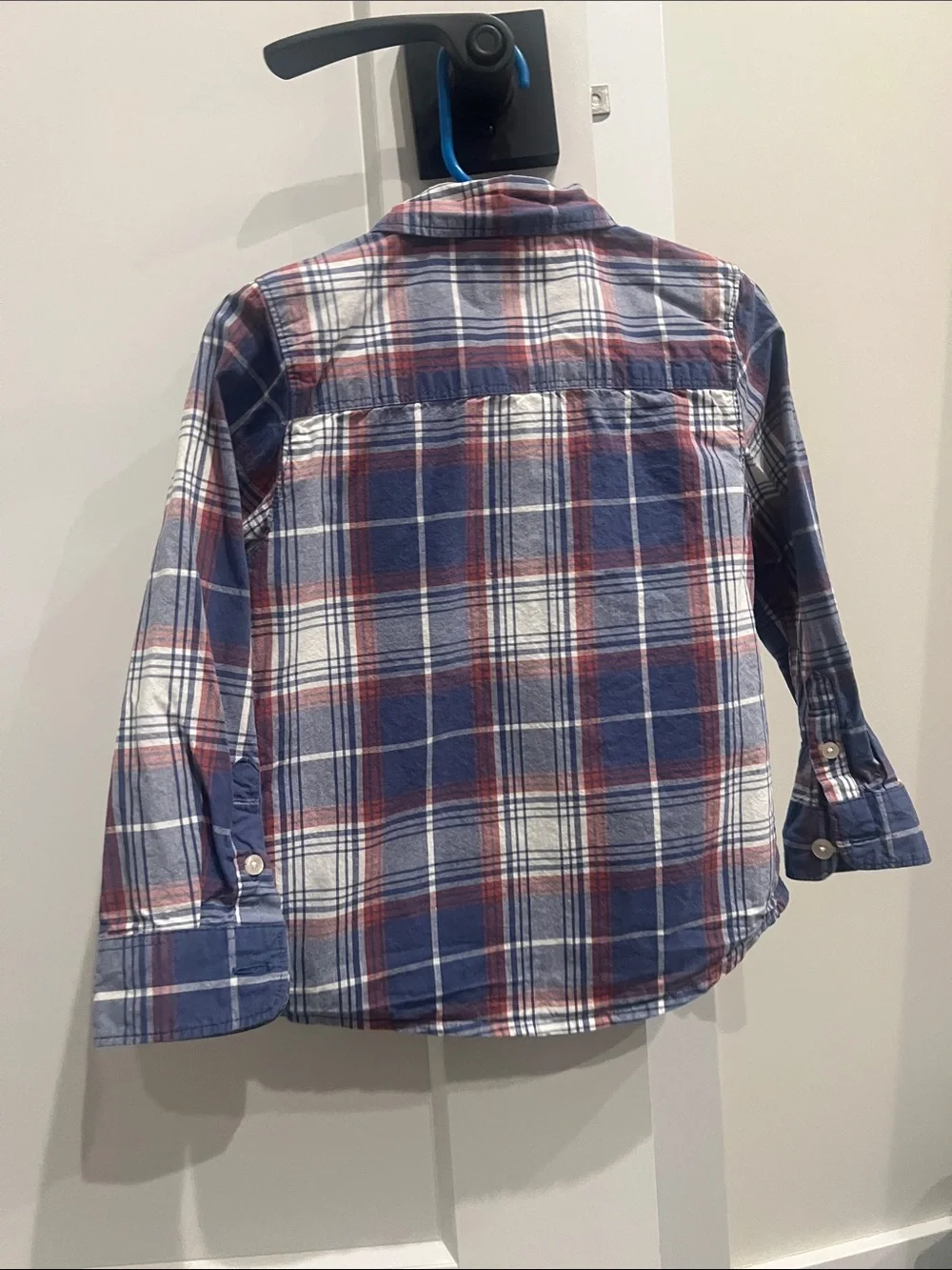 OshKosh B'gosh Plaid Button-Down Shirt - Blue & Red